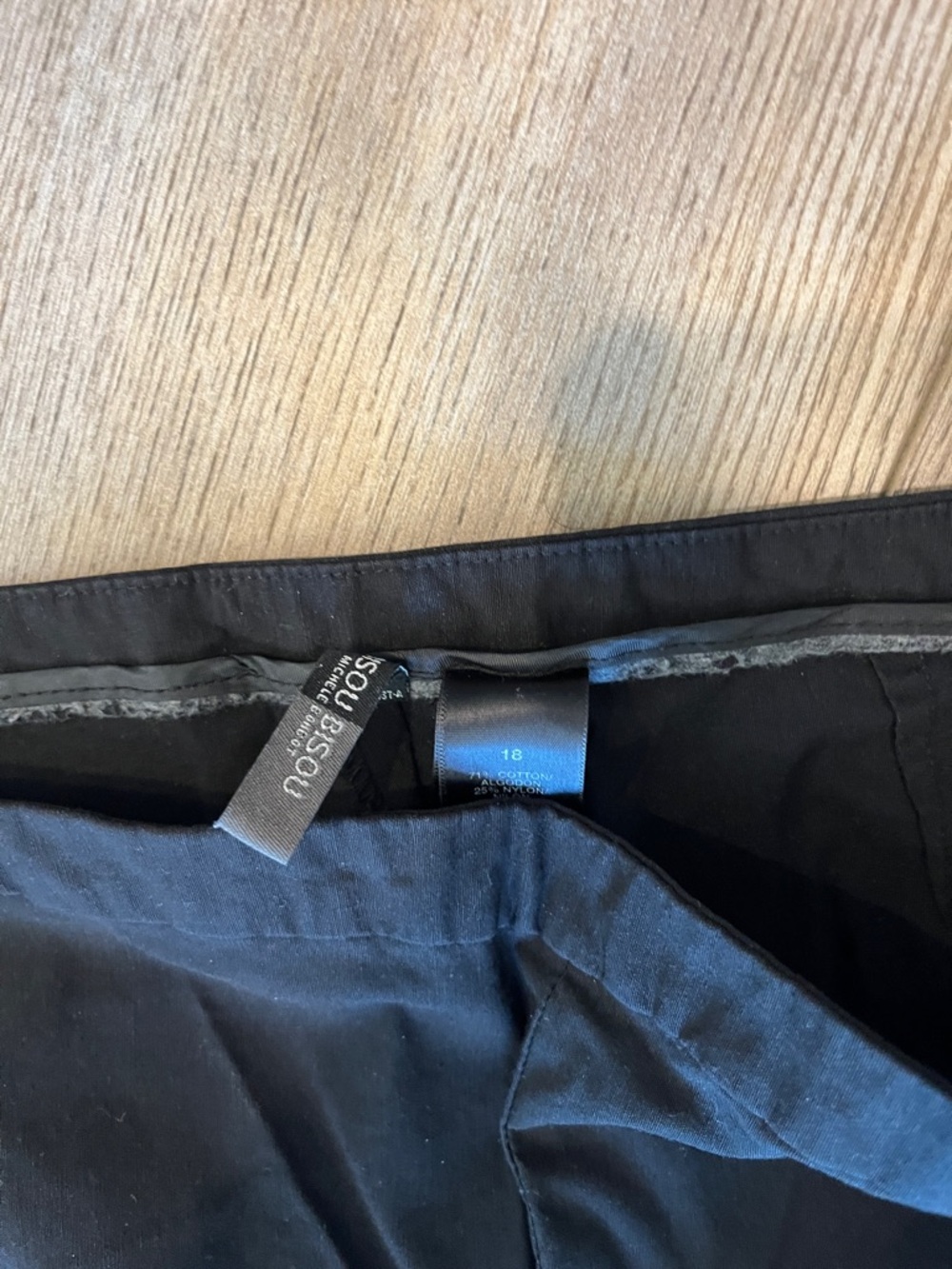 Bisou Bisou Black Women's Slim Trousers - Picture 2 of 3